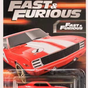 Hot Wheels Fast & Furious &#39;69 Camaro: Red Diecast Car (4/10)