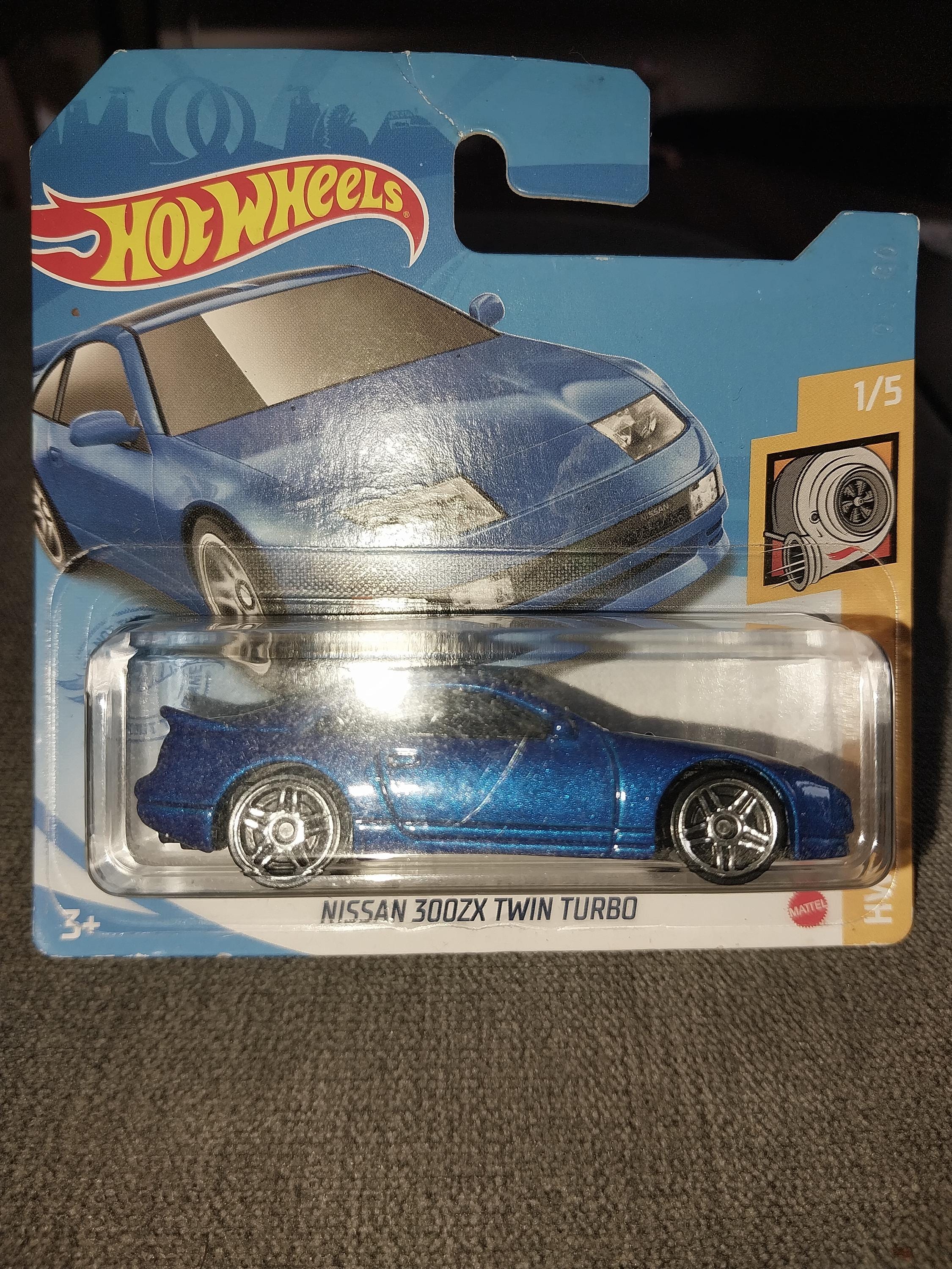 Hotwheels Nissan 300ZX Twin Turbo: Rare Blue Diecast Model HW