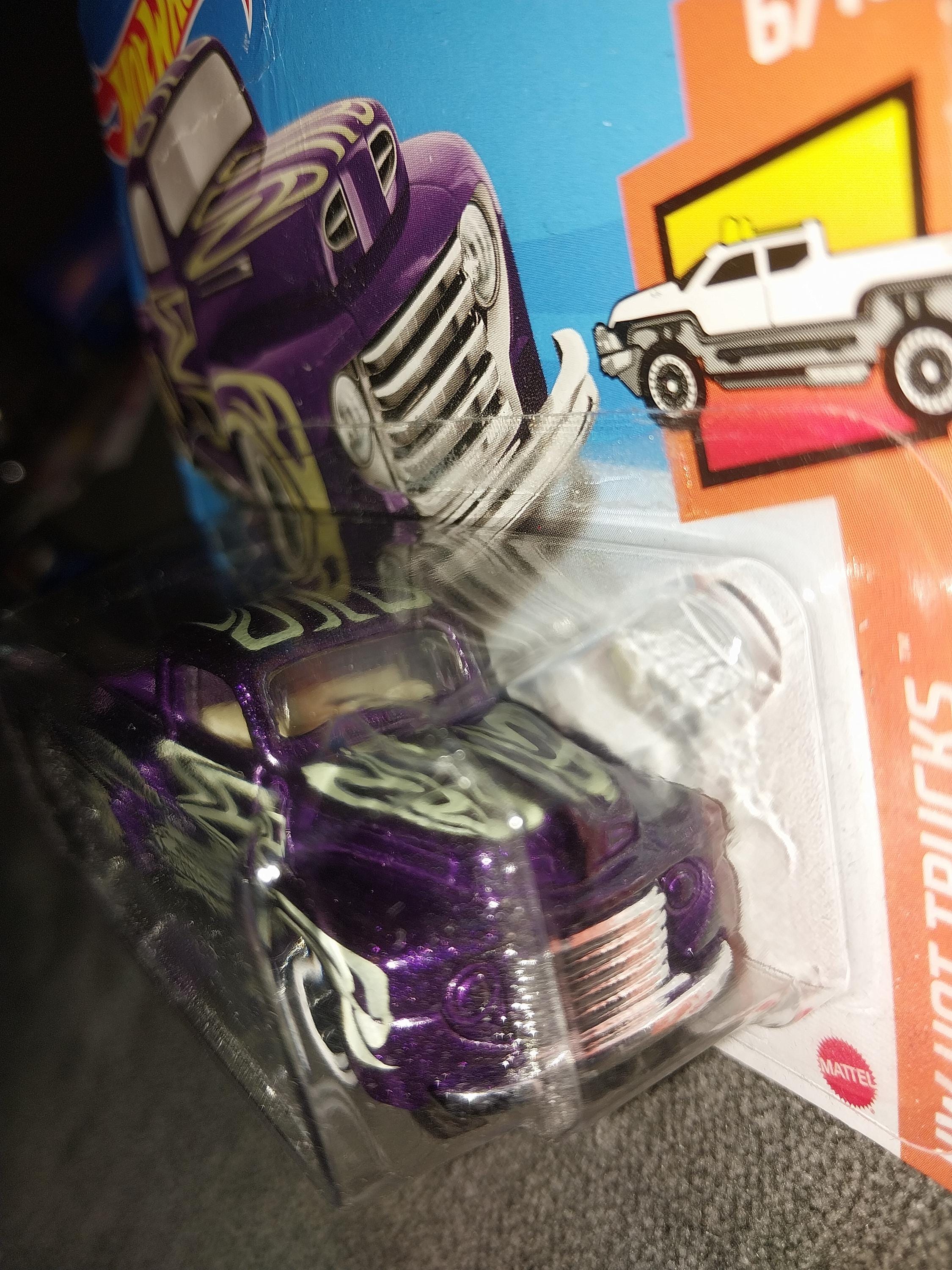 Hot Wheels '49 Ford F1 Truck: Purple Diecast Model, Short Card Hot