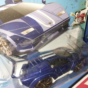 Hot Wheels Tooned Purple Lamborghini Countach: 2018 Diecast Car