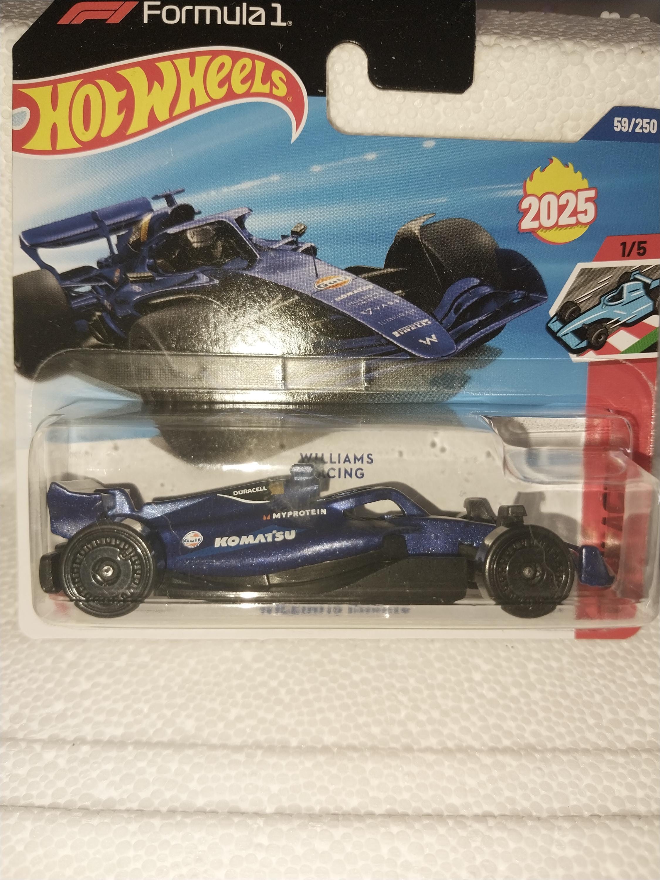 Hot Wheels Williams Racing F1 Car: Duracell From Track Aces Sub