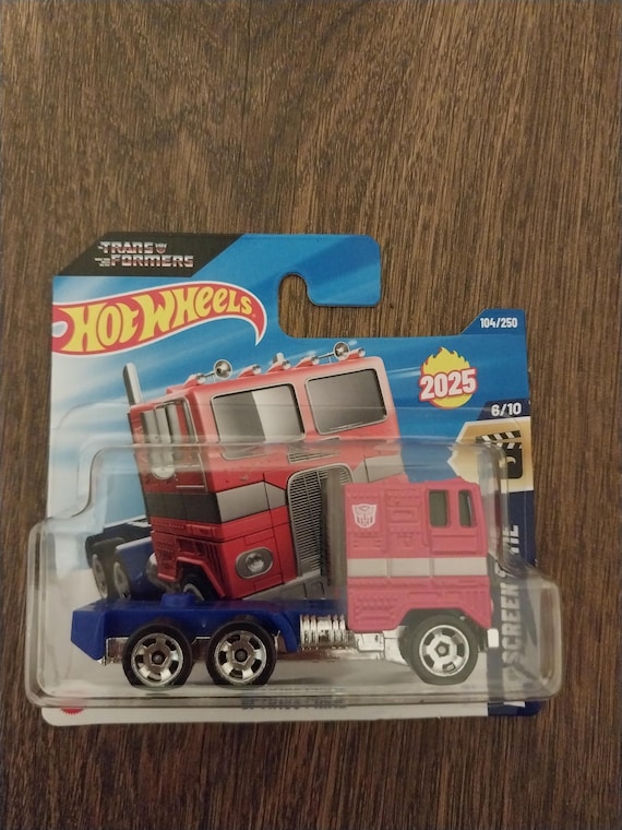 Hotwheels Optimus Prime Diecast: HW Screen Time, Transformers