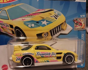 Hot Wheels Mazda RX-7: Yellow Celebration Racer, Short Card - Etsy