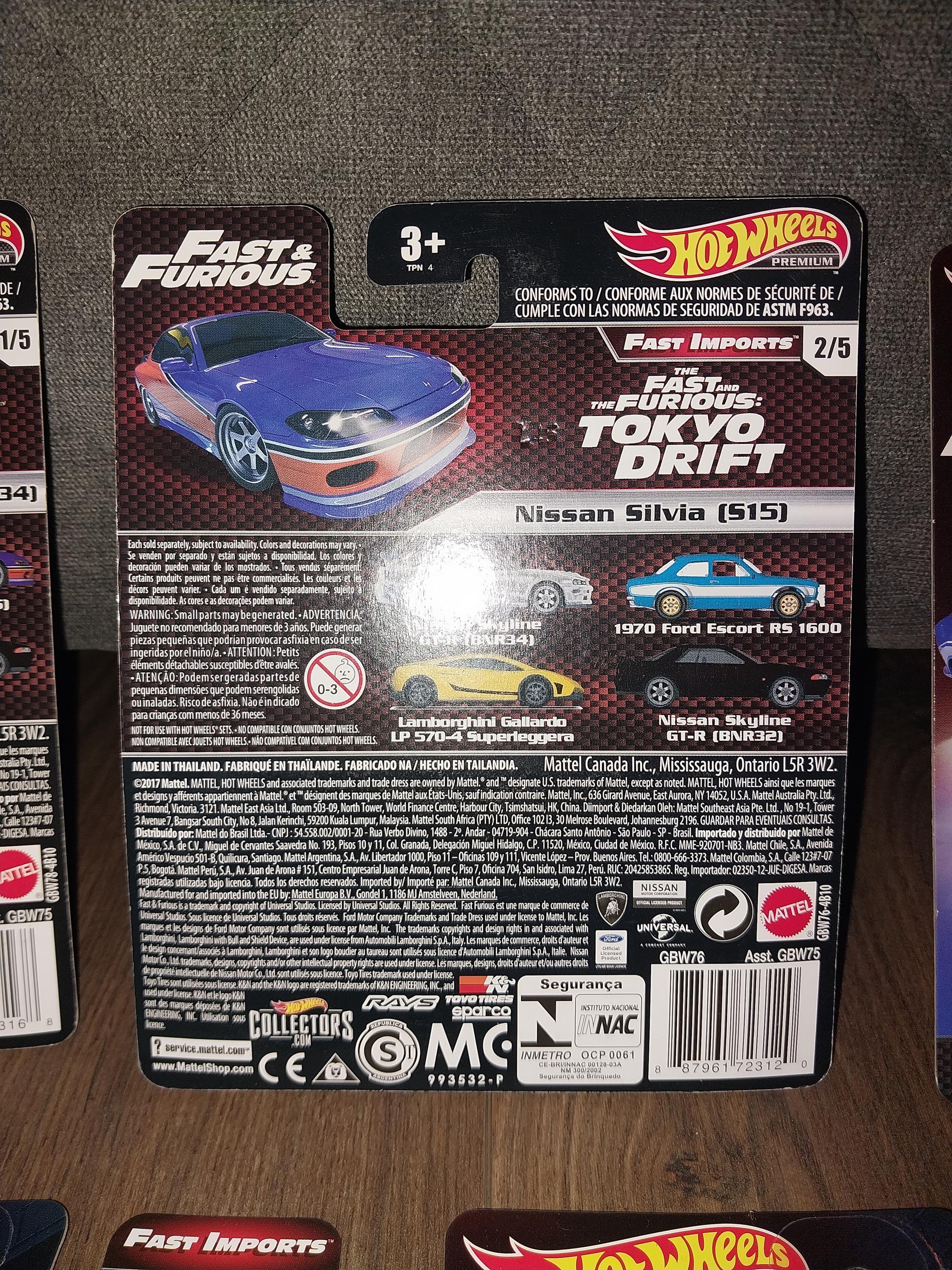 Hotwheels Fast and Furious Fast Imports Full Set 2017 One of the