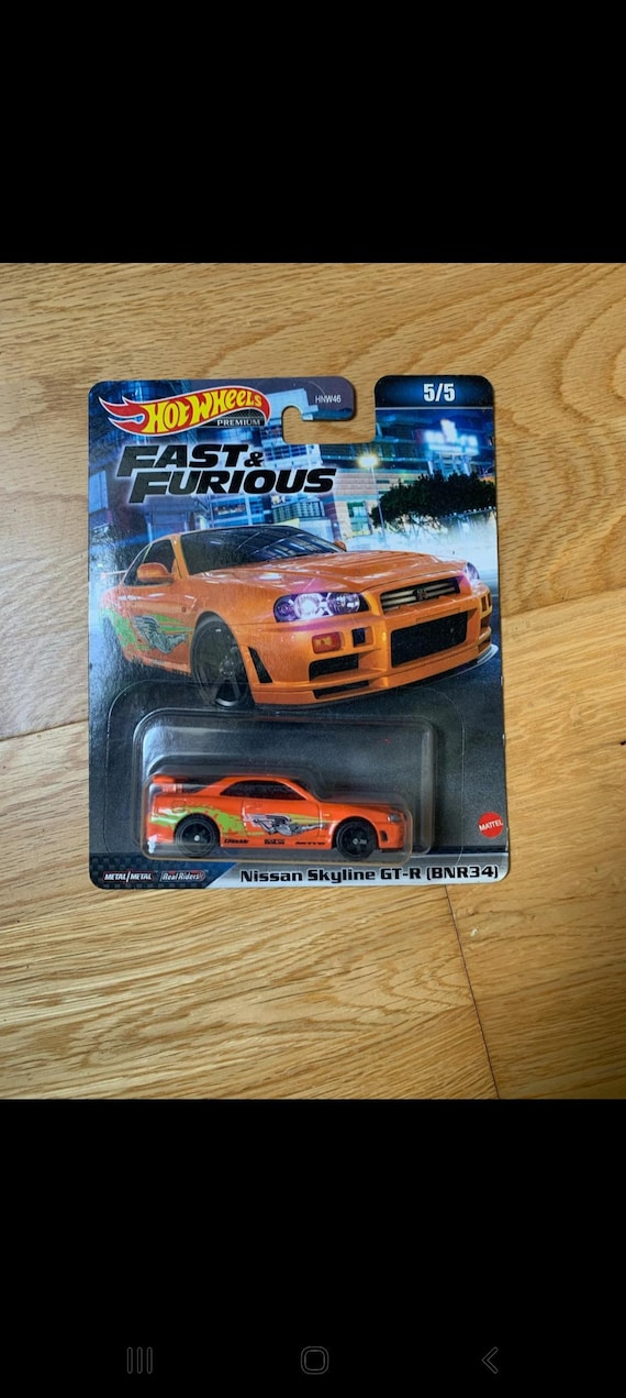 Hotwheels Premium Fast and Furious Brian O Connors Nissan Skyline