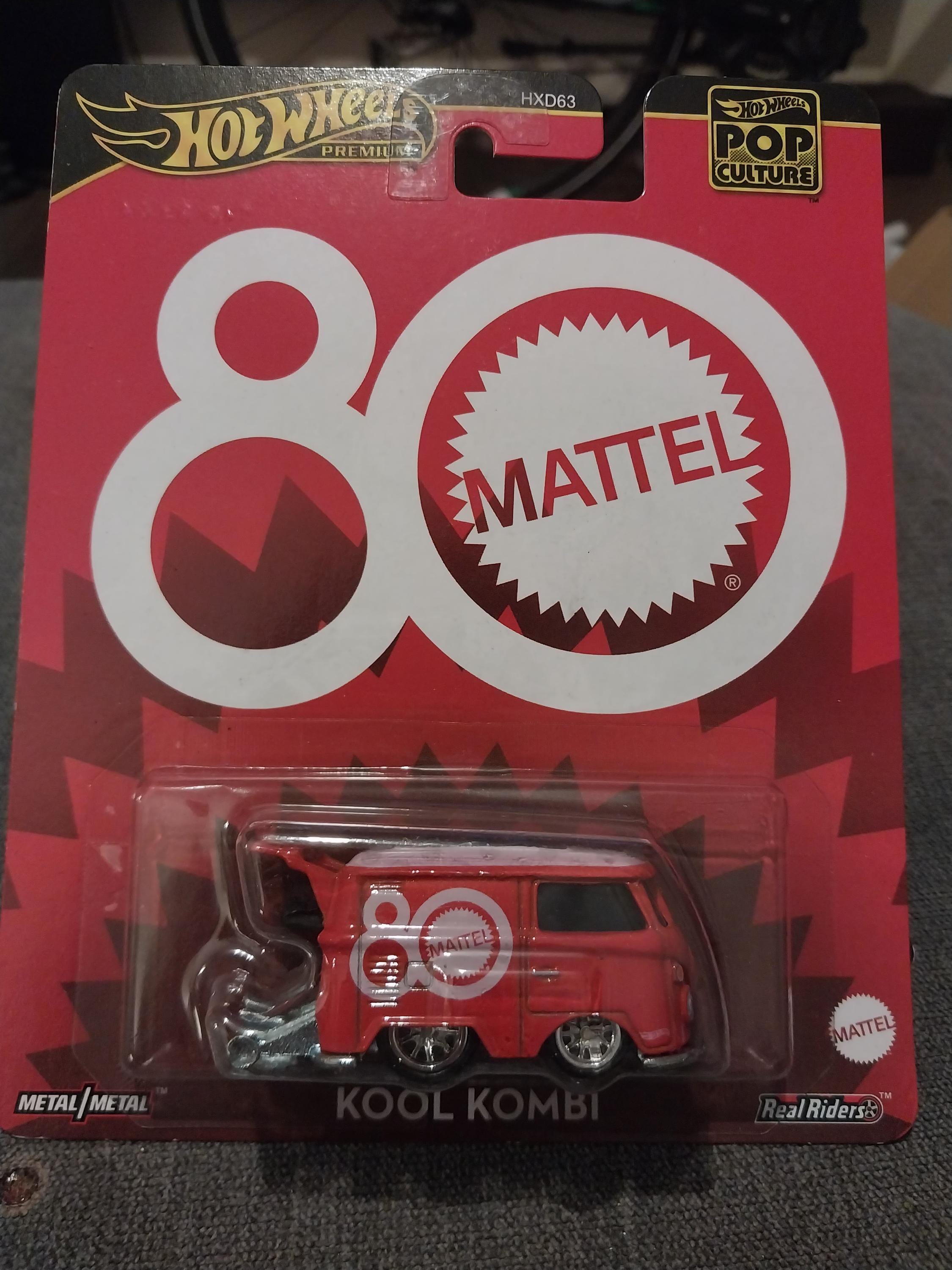 Hotwheels Premium Pop Culture 80 Mattel Red Volkswagen Kool Kombi