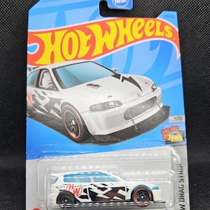 Hotwheels ziehen Streifen honda Civic Kundenspezifische lange und kurze Karte Selten, in schönem Zustand schönes Geschenk für alle Altersgruppen zu finden