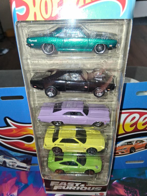 Hot Wheels Fast and Furious 5 Pack Rare Diecast Collectible Model