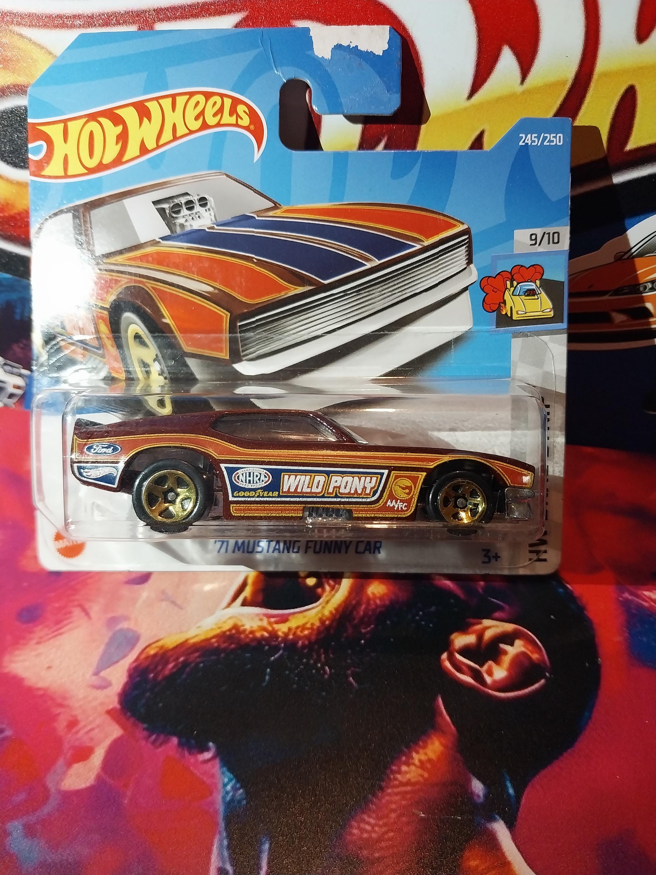 Hotwheels 71 Mustang Funny Car From HW Drag Strip Sub Series Short