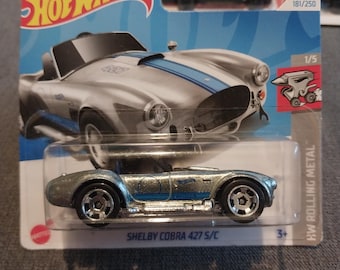 Hot Wheels Chrome Shelby Cobra 427 S / C: HW Rolling Metal Diecast Car