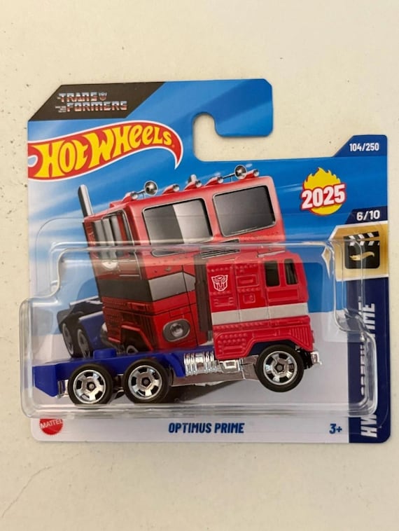 Hotwheels Optimus Prime Diecast: HW Screen Time, Transformers