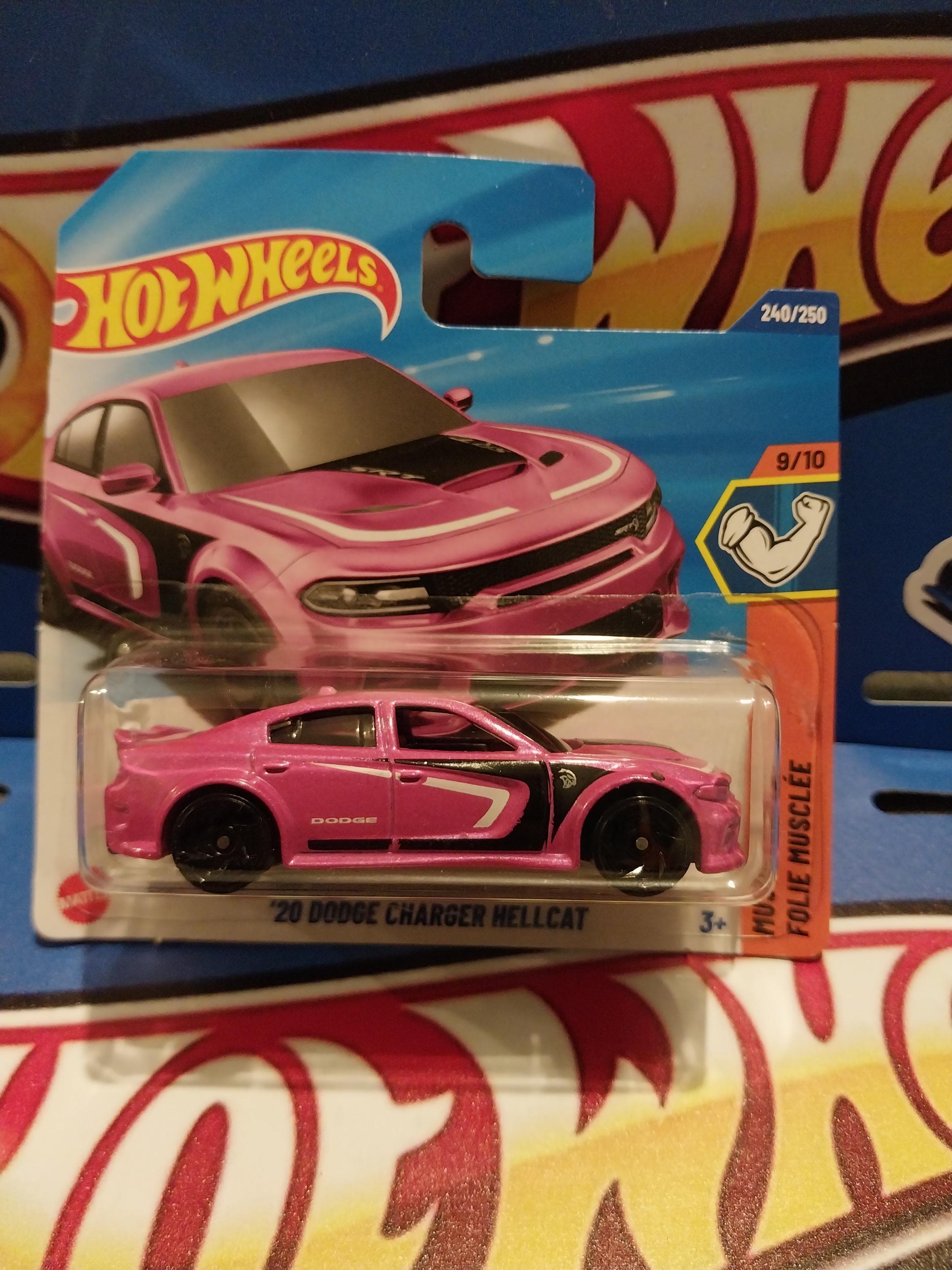 Hot Wheels 20 Dodge Hellcat: Pink Diecast Model Car, Muscle Mania