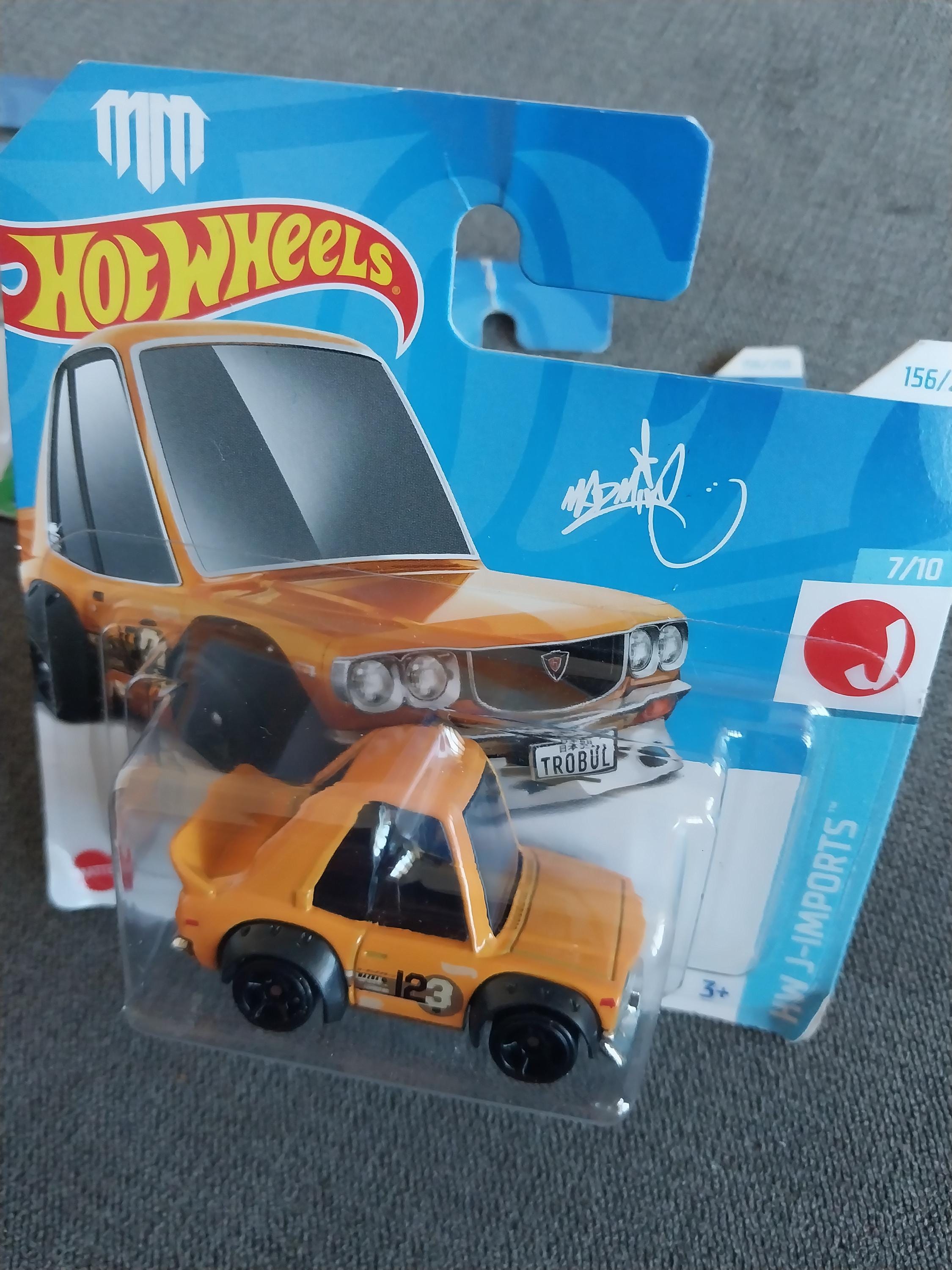 Hotwheels Tooned Orange Mazda RX-3 J-imports Short Card - Etsy