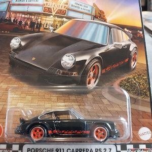 Hotwheels Premium Car Culture Hotwheels Boulevard Black Porsche 911 Carrera RS 2.7  Rare to find in beautiful con lovely gift for all ages