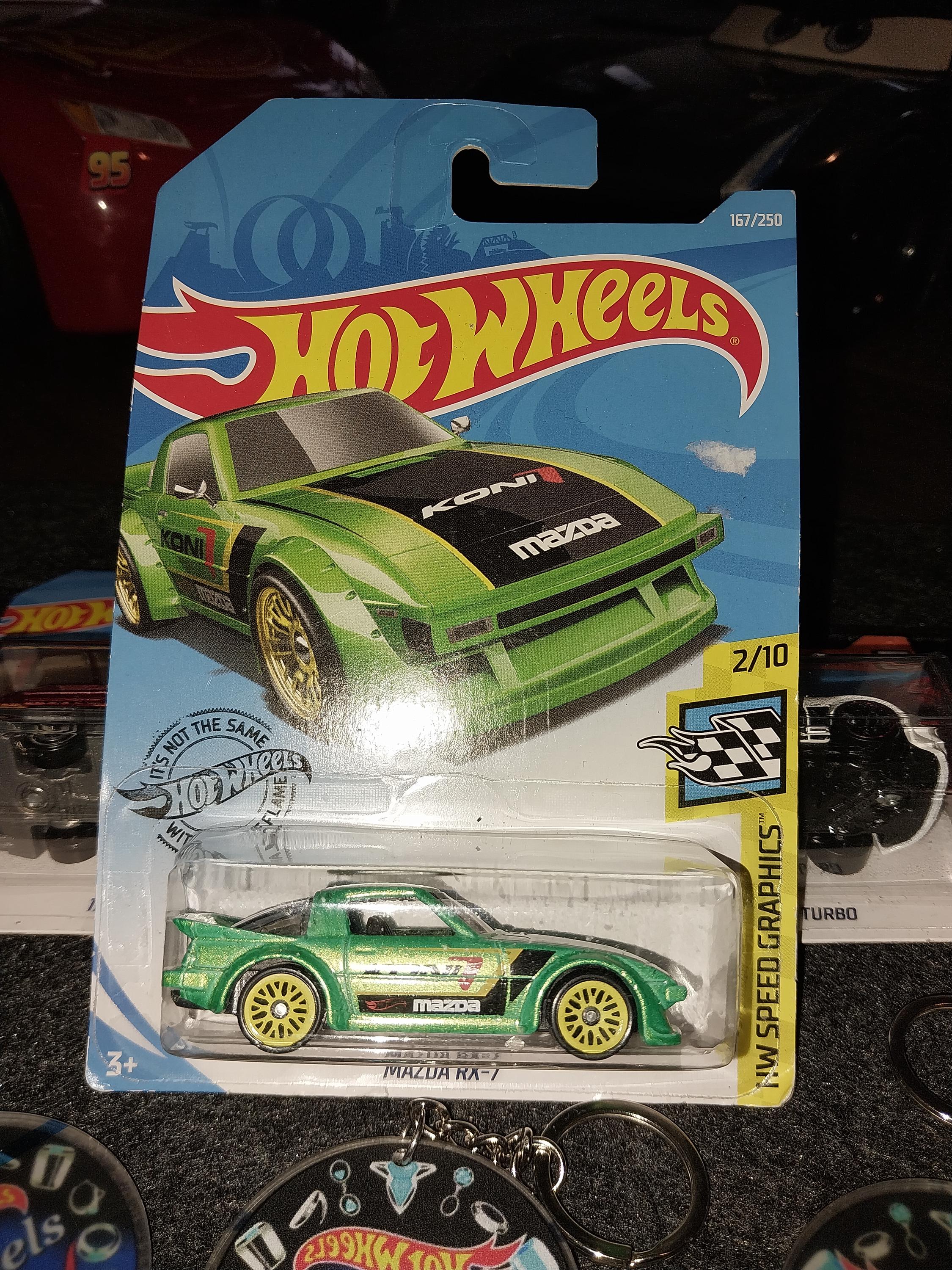 Hot Wheels Mazda RX-7: Green HW Speed Graphics Diecast Car - Etsy