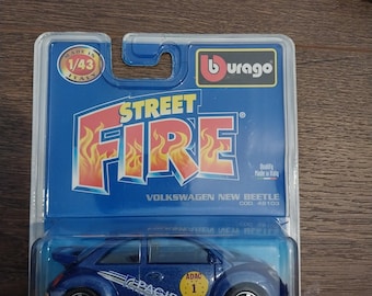 burago street fire Volkswagen New beetle vintage and rare quality made in italy
