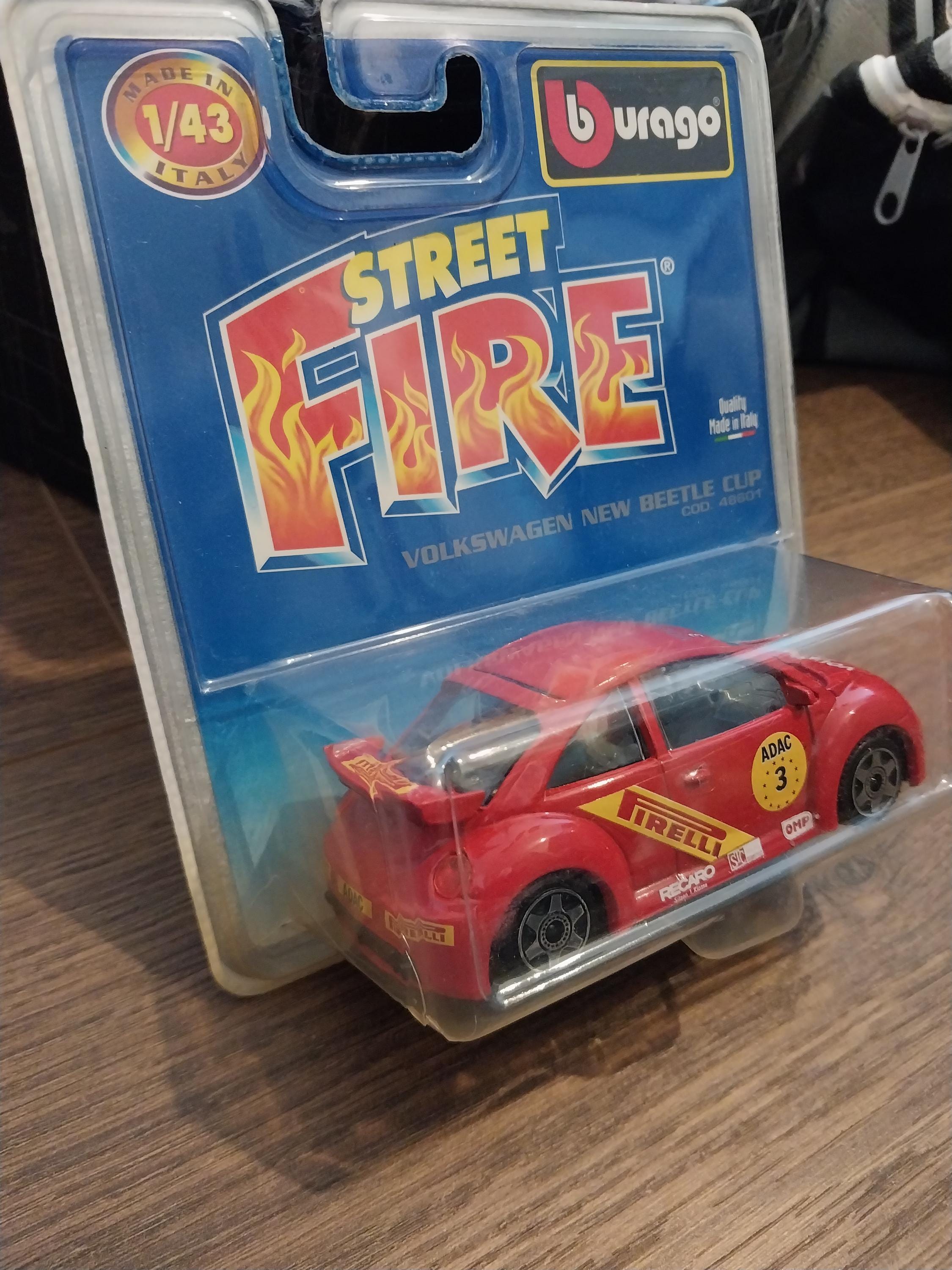 Burago Street Fire Volkswagen New Beetle 1/43 - Made in Italy - Etsy