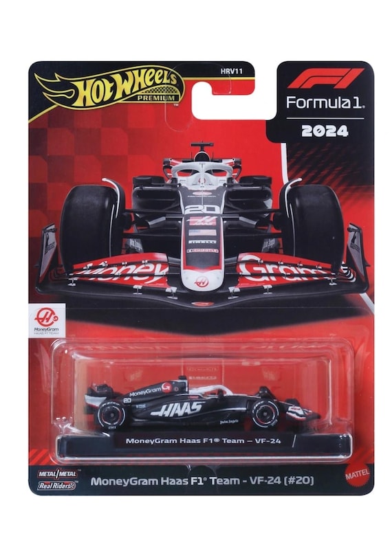 Hot Wheels Premium 2024 Formula 1 Diecast Cars Moneygram Haas F1