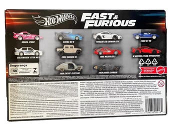 ホットウィール ミニカー 10台セット Fast & Furious Hot Wheels 10-Pack Fast & Furious HVX27 Car Toy, Miniature Car Toy