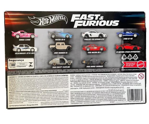 Hotwheels Fast and Furious 10 Pack 2024 RARE - Etsy