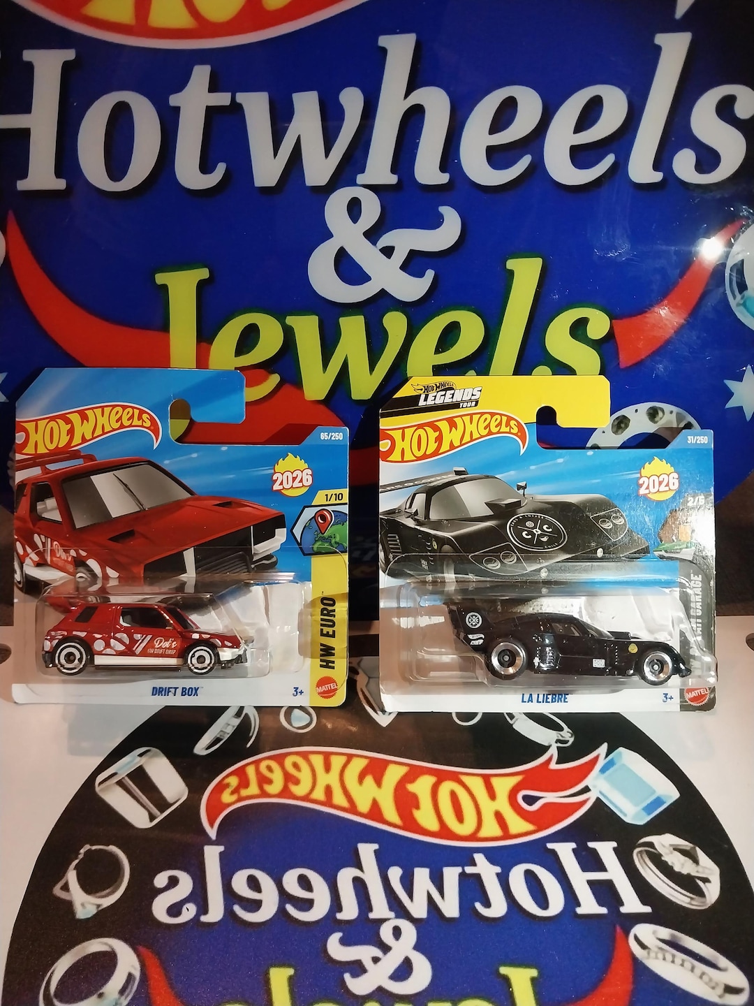 Hotwheels La Liebre From HW Dream Garage and Drift Box From HW