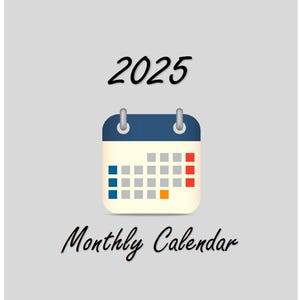 2025 Digital Monthly Planner for reMarkable & E-Ink Tablets | PDF Download