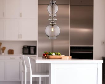 Blown Glass Pendant Light - Light Fixtures - Ceiling Lights - Kitchen Island - Hanging Lamp