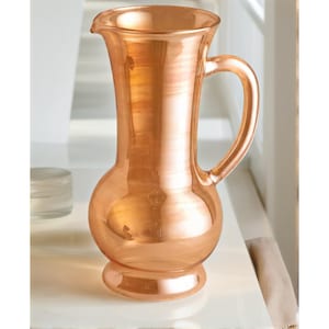 Handmade Glass Pitcher, Decorative Water Jug, Elegant Table Accent, Functional Homeware, Artisan Glassware, Water Tumbler, Juice Jug