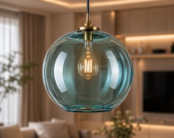 Szklana lampa sufitowa | Lampy wiszące ze szkła dmuchanego | Lampy nad wyspę kuchenną | Lampa wisząca | Szklana lampa wisząca | Lampa wisząca