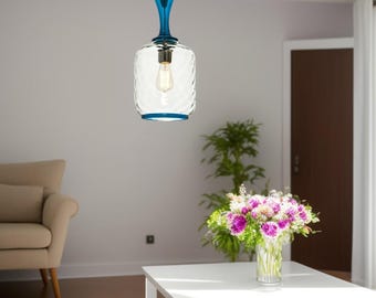 吹きガラス製ペンダントライト - 照明器具 - 吊り下げランプ - キッチンアイランド - ミッドセンチュリー照明