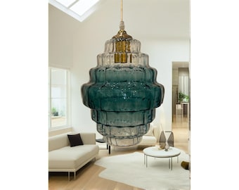 Blown Glass Pendant Light - Light Fixtures - Ceiling Lights - Kitchen Lighting - Hanging Lamp