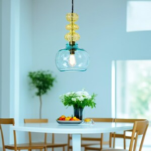 Pendant Lights, Modern Blown Glass, Kitchen Lighting, Pendant Light Fixture, Hanging Pendant Light, Handmade Blown Glass, Celling Light
