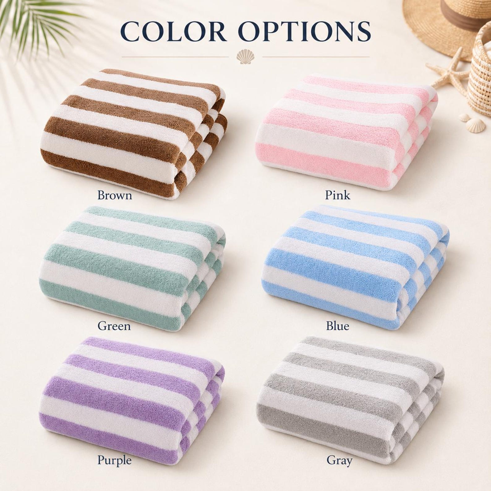 Personalized Beach Towels,Custom Name Cabana Stripe Towel,Embroidered Bath Towel,Monogram Pool Towel,Summer Vacation Towel,Graduation Gift