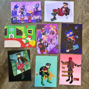 Mini impresiones de postales artísticas (varios diseños)