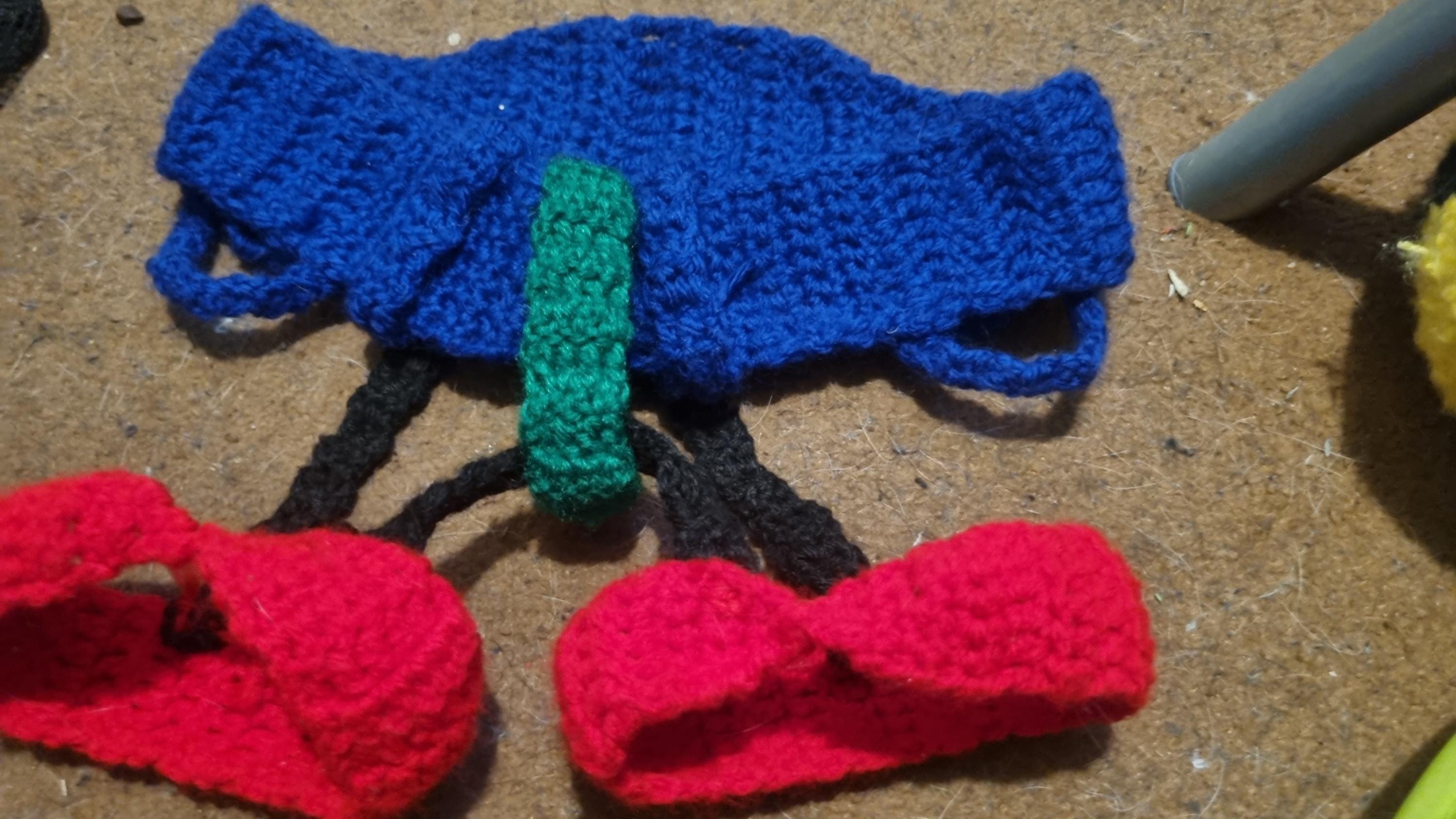 Toy Harness Crochet Pattern PDF ONLY Cute Teddy Harness (climbing