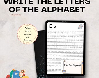 Libro de actividades para niños imprimible en Canva, plantilla editable de libro de aprendizaje preescolar, hojas de trabajo de aprendizaje para jardín de infantes, paquete de actividades del alfabeto para niños