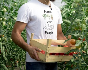 T-shirt plantenliefhebbers, grappig plant-T-shirt, tuincadeau, milieuvriendelijke kleding, groen duimshirt, cadeau natuurliefhebber