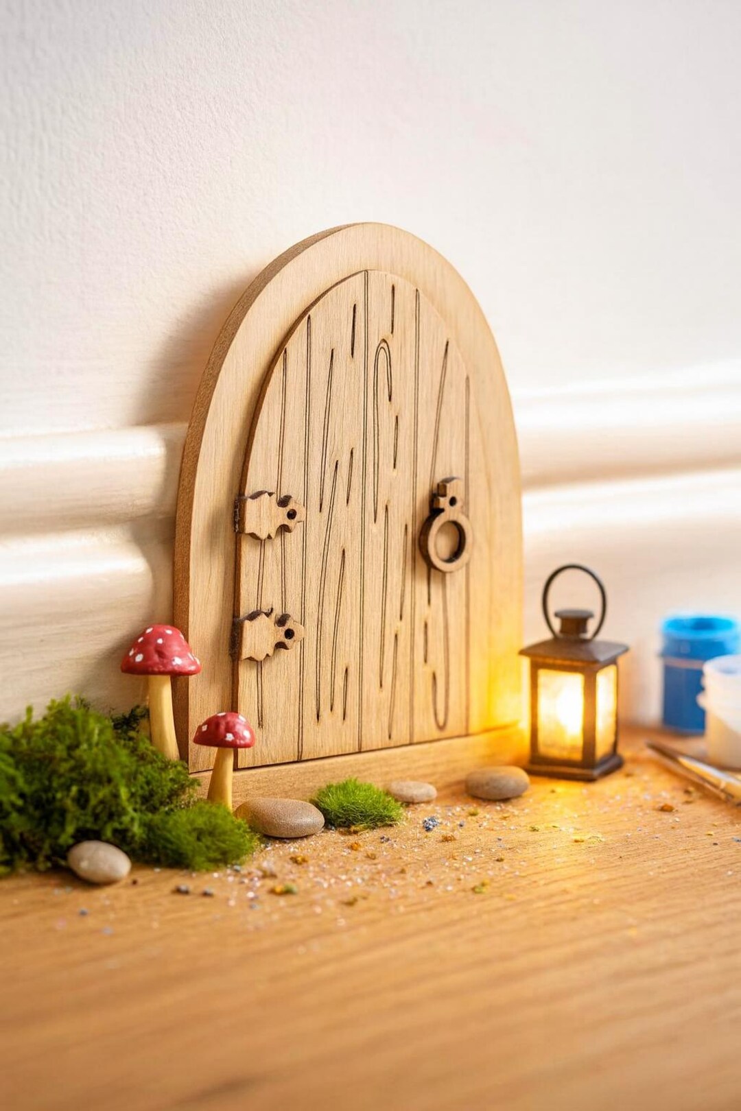Unpainted Wooden Fairy Door Wall Decor - Etsy Canada
