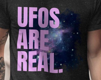 Camiseta "Los ovnis son reales": Camiseta retro de conspiración alienígena
