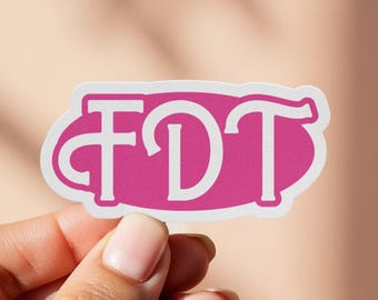 FDT Anti Trump Aufkleber/Anti-Maga Magnet/F*ck Donald Trump Holographischer Aufkleber/F Donald Trump/Liberal Postkarte/Foxtrot Delta Tango/demokrat