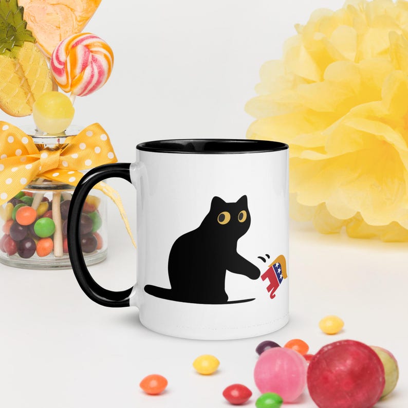 Black Cat Trump Mug