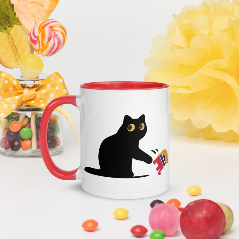 Black Cat Trump Mug