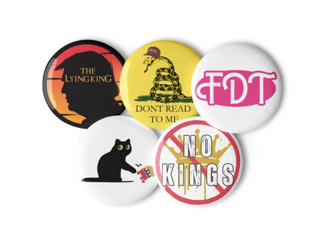 Anti Trump Pin Set/2.25 Inch - 5 Pack of Protest Pins/resist Pin/no ...
