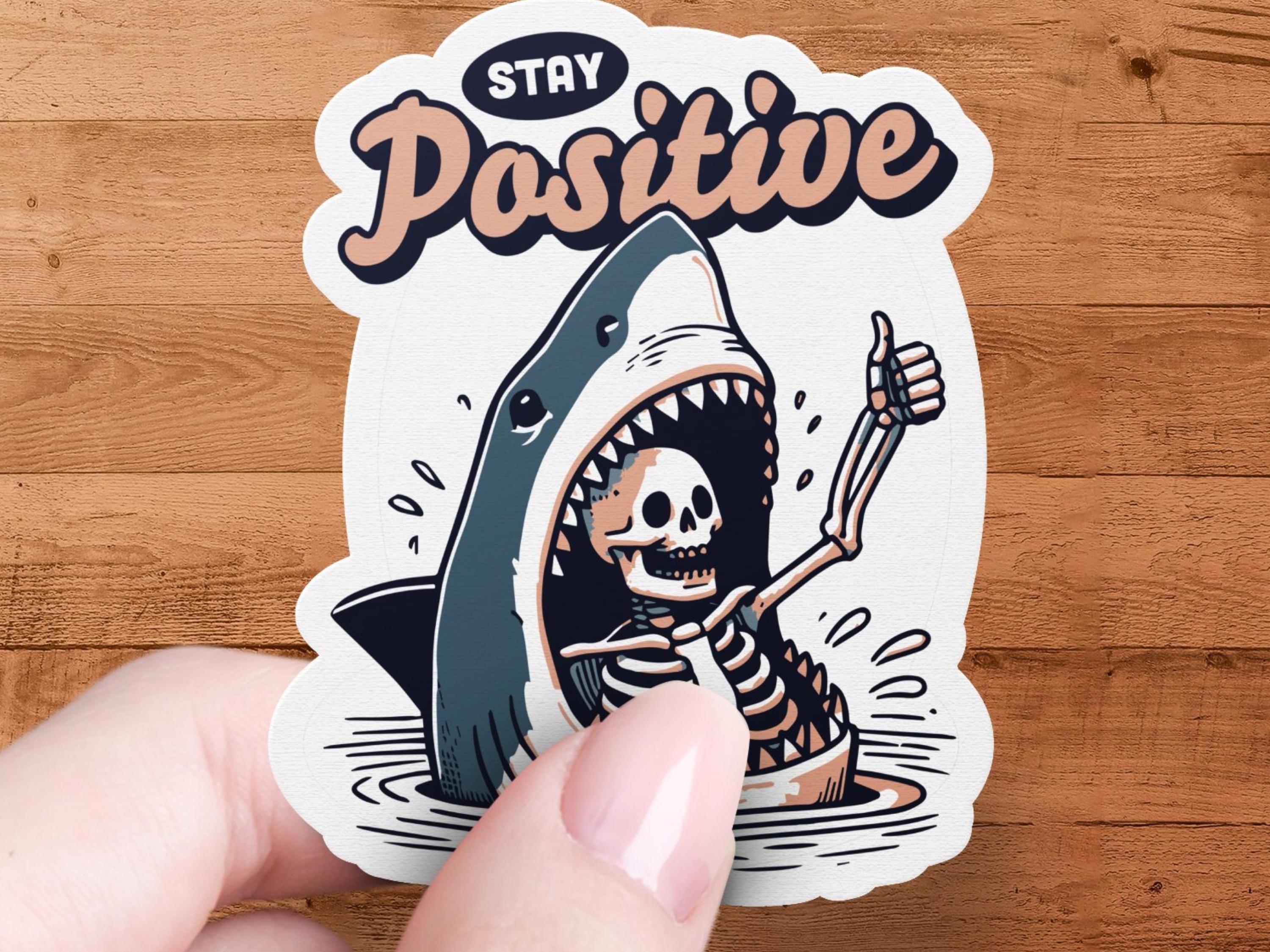 Vintage shark sticker - Etsy België, image size:3000x2250