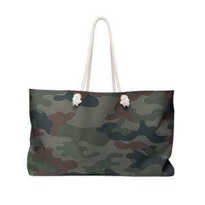 Stilvolle Camouflage Weekender Strandtasche, Reisetasche, Einkaufstasche, Sporttasche, Perfektes Geschenk für Outdoor-Liebhaber