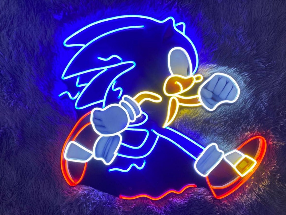 Sonic the Hedgehog Neon Sign Sonic Led Sign Custom Neon Etsy Ireland