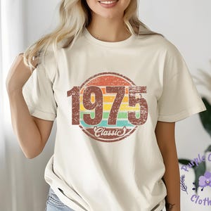 1975 Classic Shirt, Retro 1975 Shirt, 50th Birthday Shirt, 50th Birthday Gift, Vintage 1975 Shirt, 50th Birthday Party Tee, Retro 1975 Gift