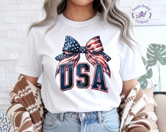 250th Anniversary America Shirt, USA Bow T-Shirt