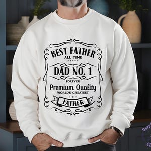 Dad Sweatshirt, Best Father Dad Hoodie, Fathers Day Sweatshirt, Trendy Daddy Sweatshirt, Gift for New Dad, American Dad Men&#39;s Sweatshirt