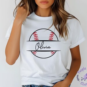 Custom Name Softball Shirt, Personalized Softball Shirt, Softball Mom Tee, Softball Family Shirt, Softball Team Shirt, Softball Girl Tee